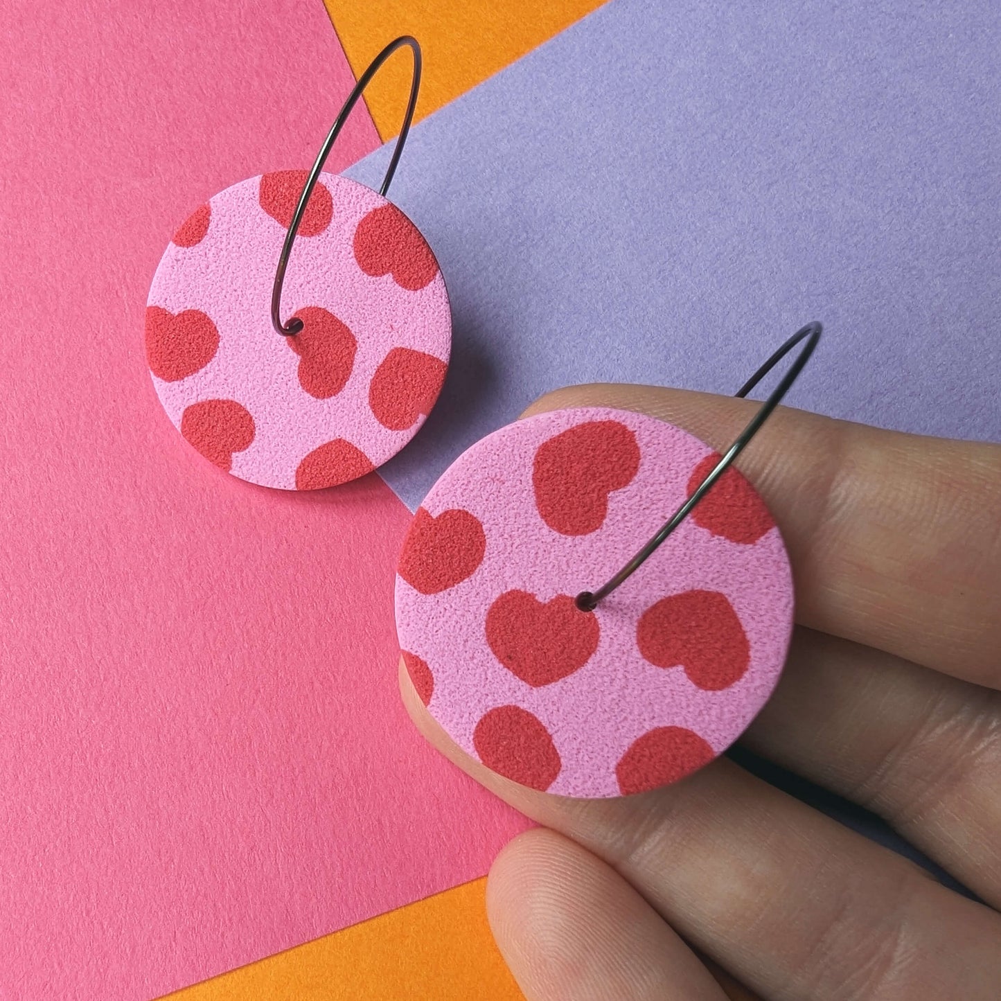 BOOM - Heart Pattern Hoops