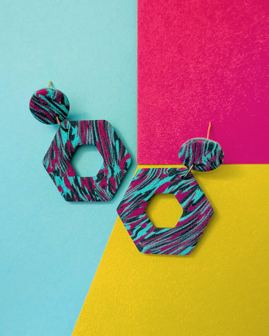 Hexagon Donuts - Northern Lights