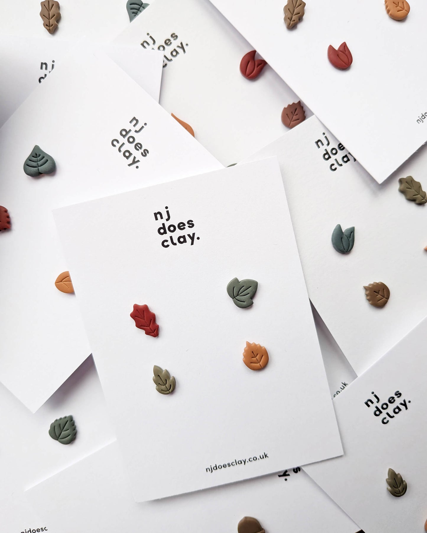 4 Pack of Autumn Leaf Studs - Random Picks