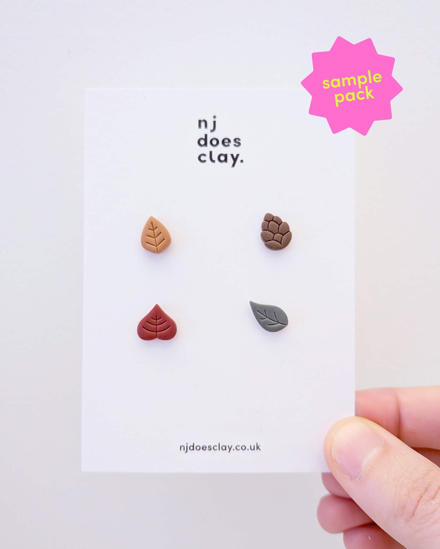 4 Pack of Autumn Leaf Studs - Random Picks
