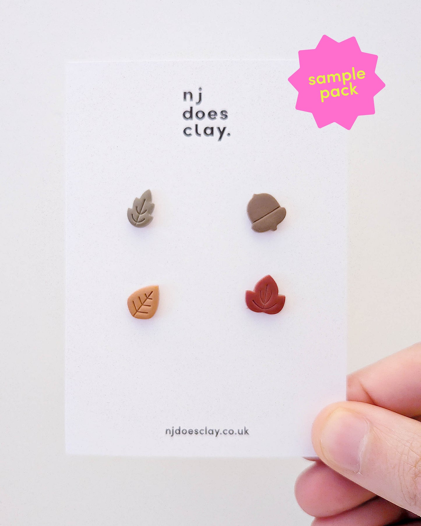 4 Pack of Autumn Leaf Studs - Random Picks