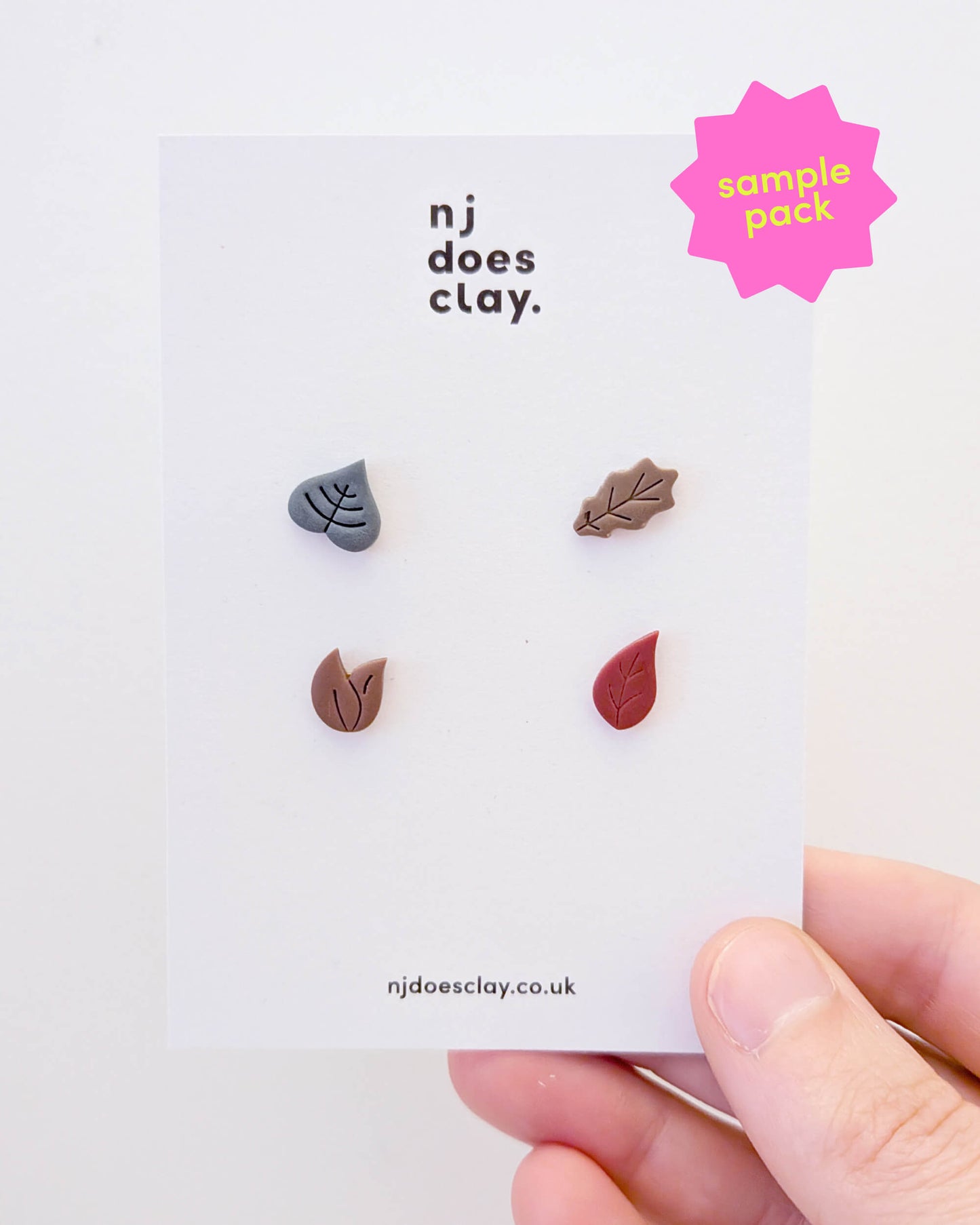 4 Pack of Autumn Leaf Studs - Random Picks