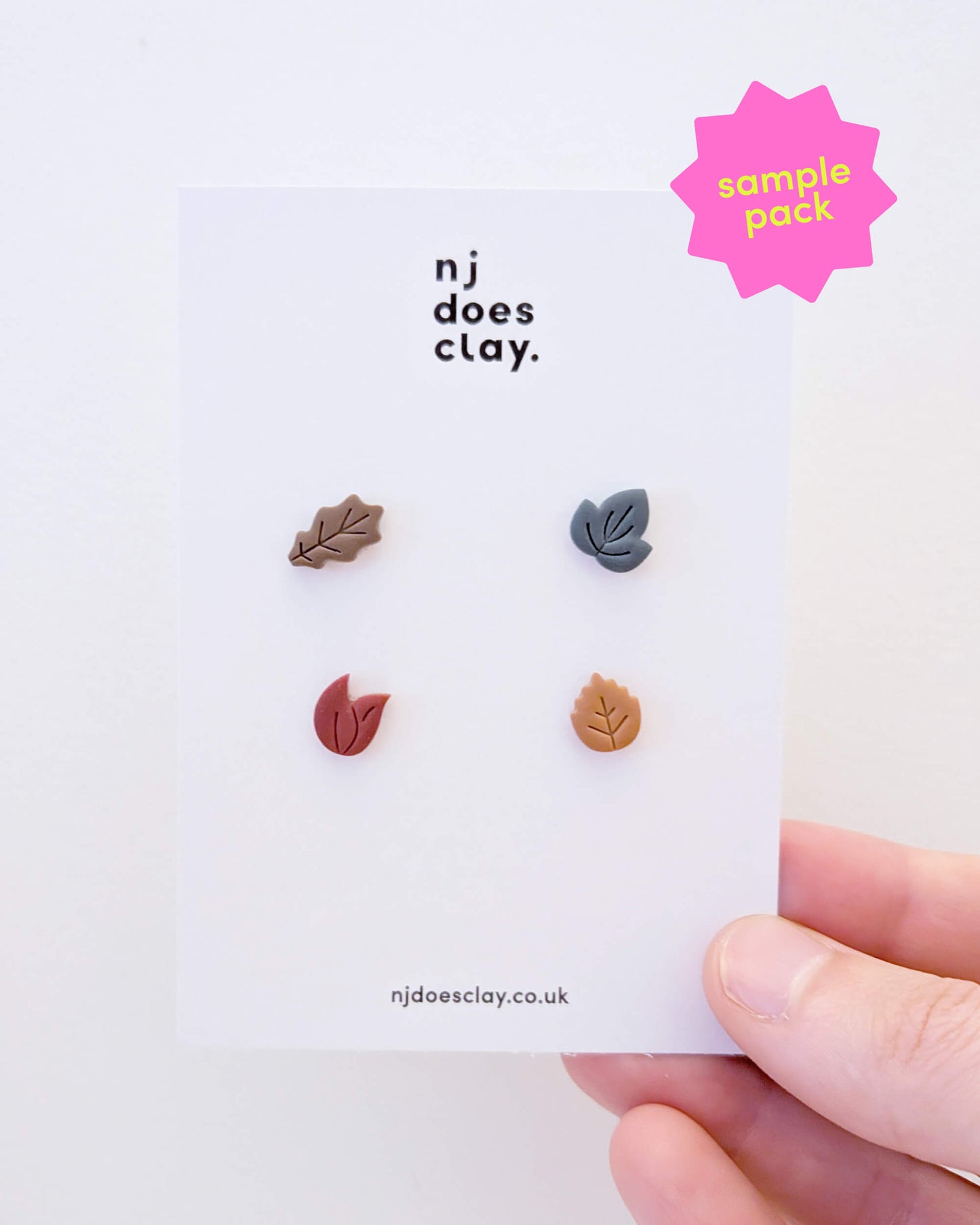 4 Pack of Autumn Leaf Studs - Random Picks