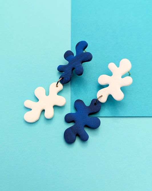 Matisse Duo Dangles - Blue White