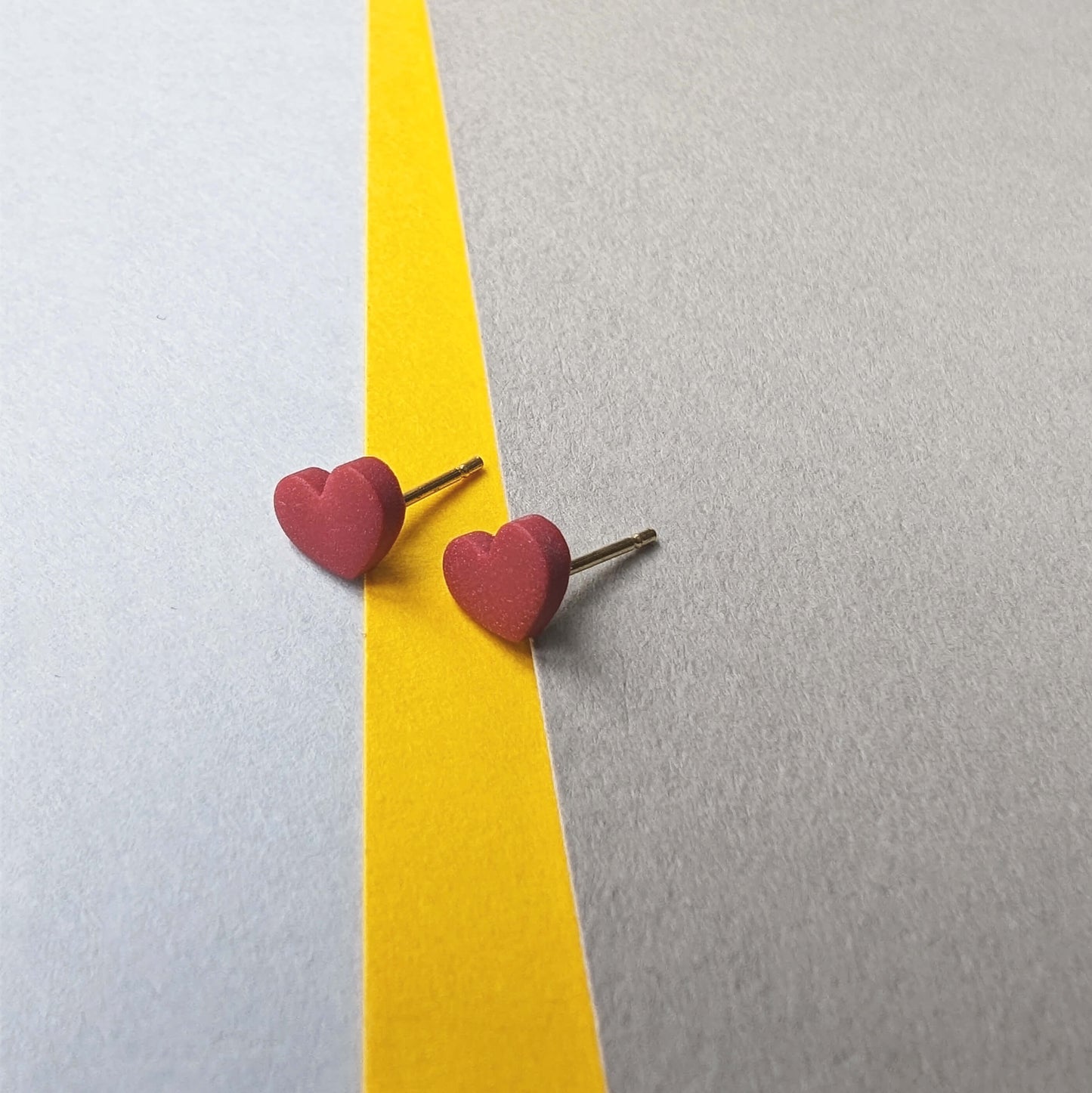 Micro Heart Studs - All Colours