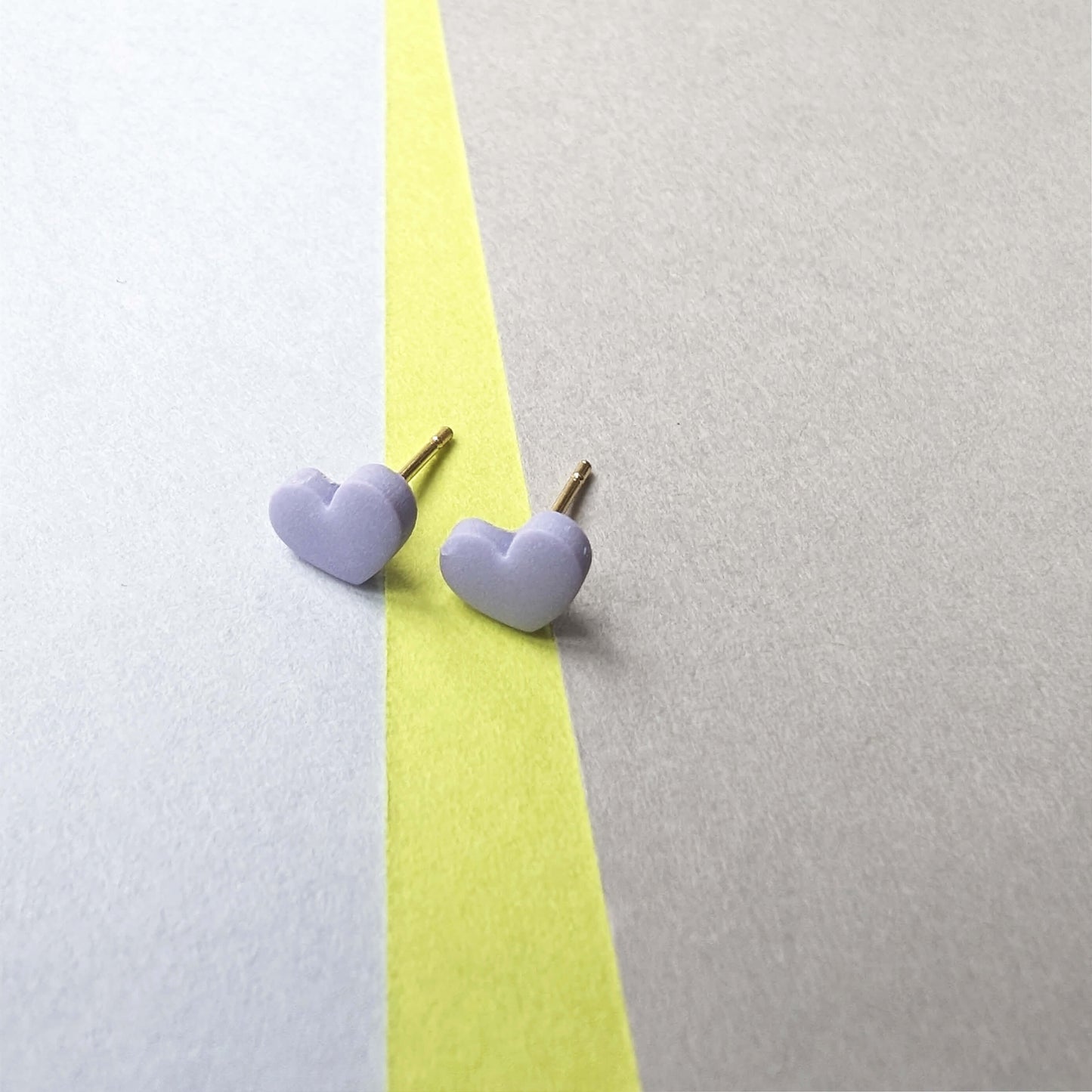 Micro Heart Studs - All Colours