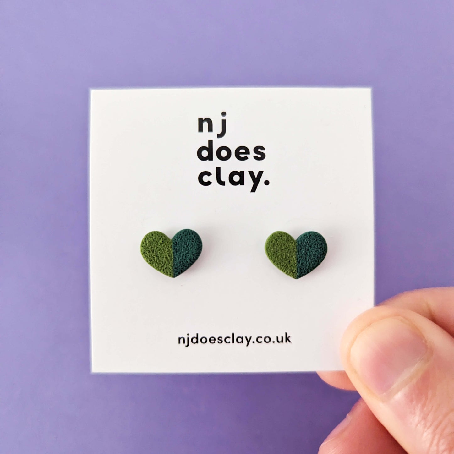 Split Heart Studs