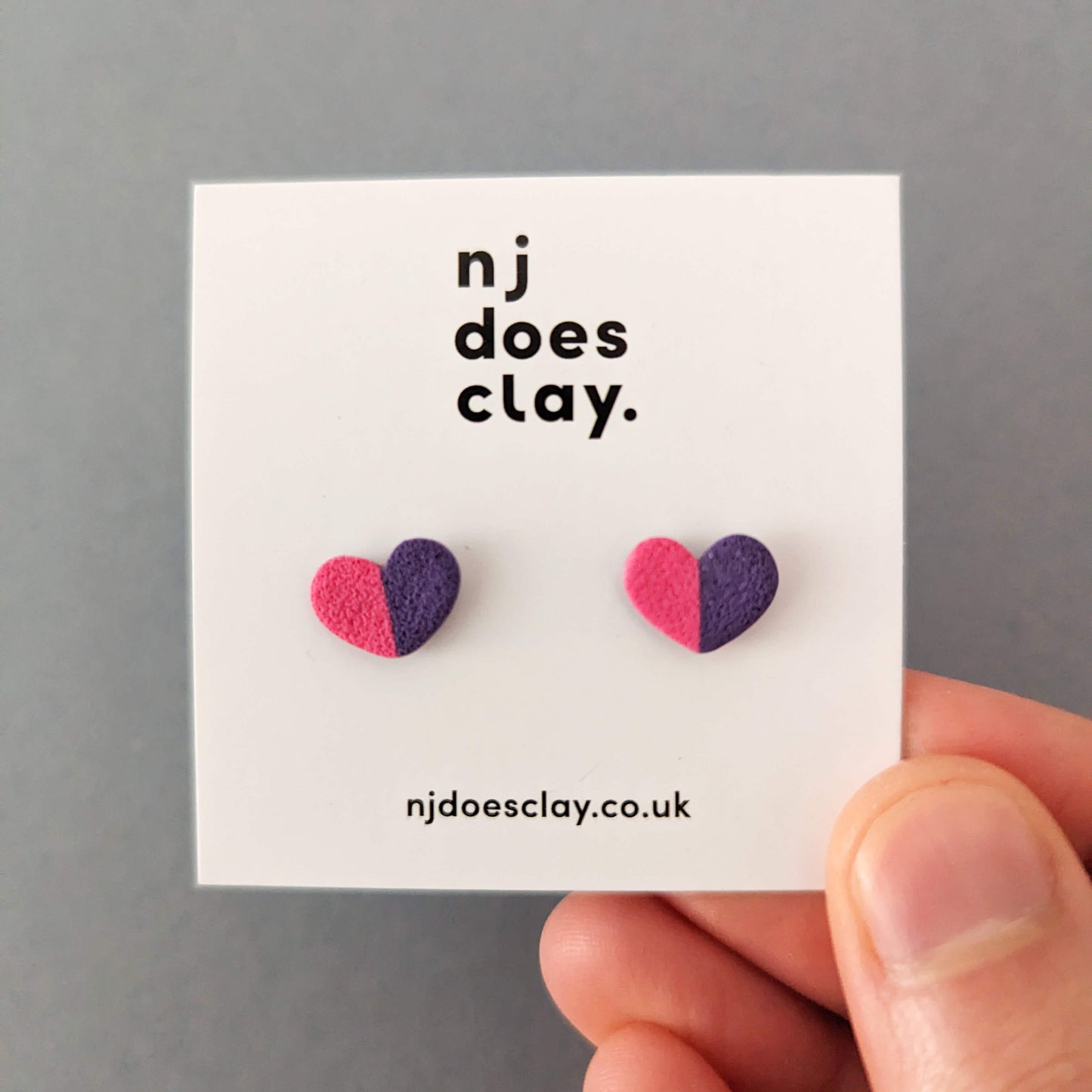 Split Heart Studs