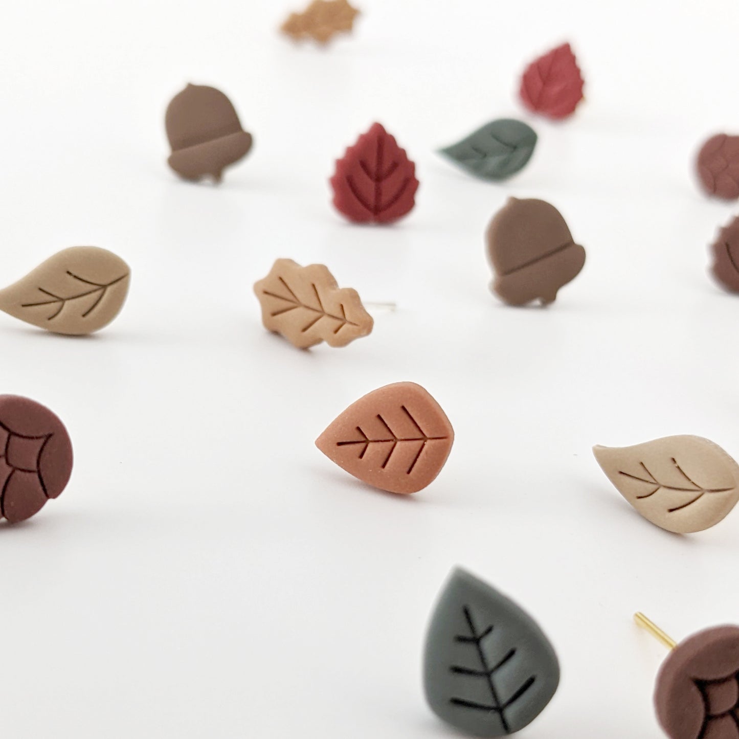 Mini Autumn Leaf Studs