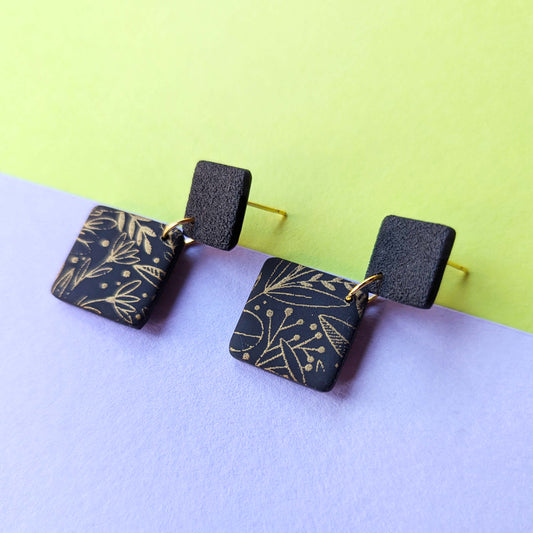 Black and Gold Squares