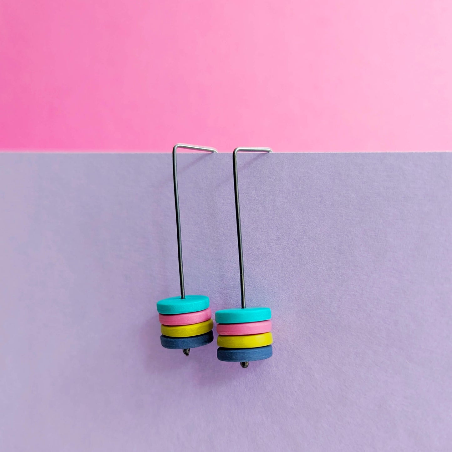 Easy Bead-sy Sterling Silver + Bead Stack Earrings - Unique Pairs