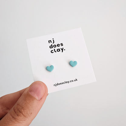 Micro Heart Studs - All Colours