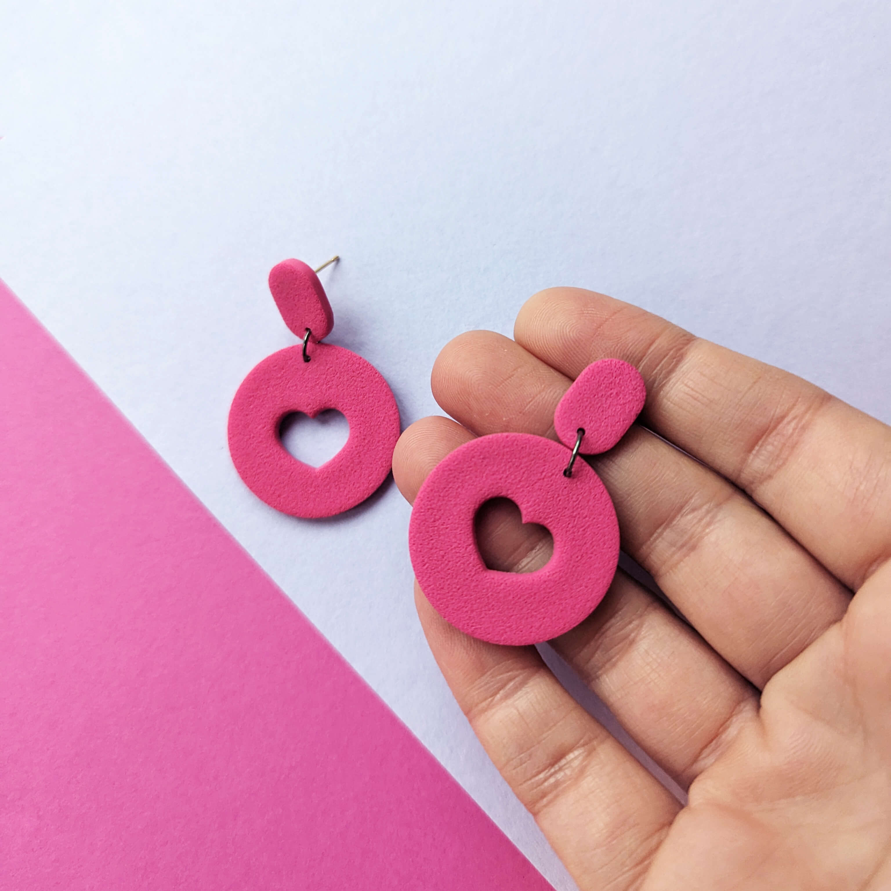 Black owned store clay earrings