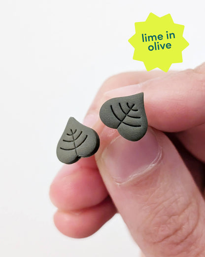 Mini Autumn Leaf Studs