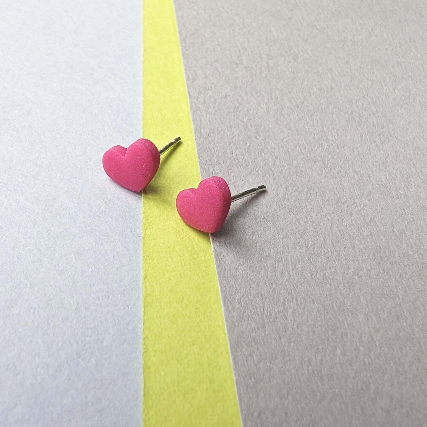 Micro Heart Studs - All Colours