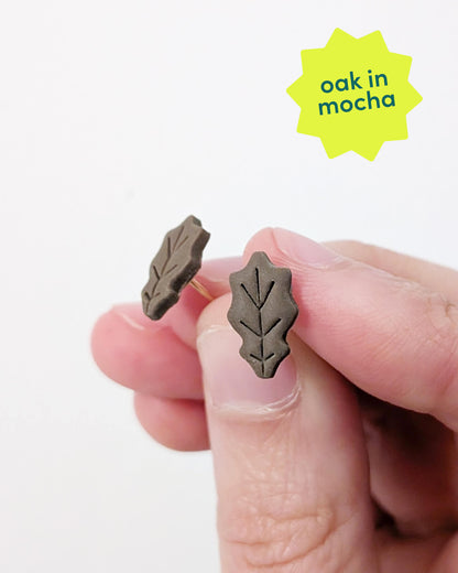 Mini Autumn Leaf Studs