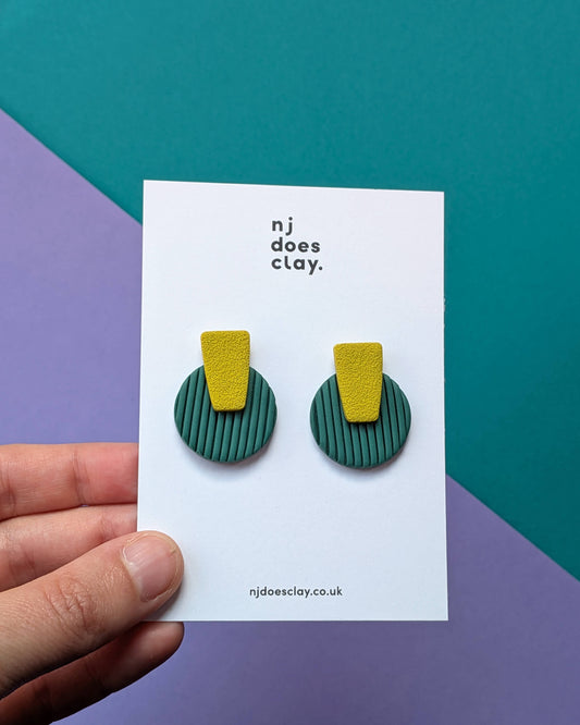 Seconds - Chunky Stripe Offset Studs