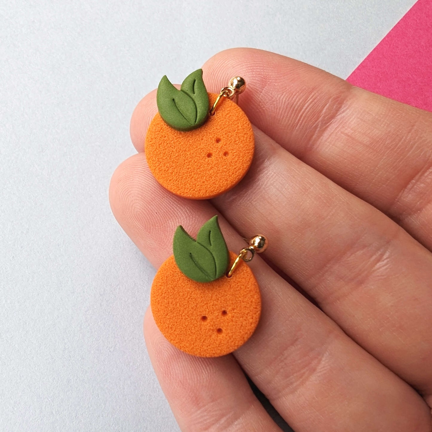 St Clements - Orange Fruit Dangle Earrings