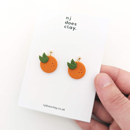 St Clements - Orange Fruit Dangle Earrings